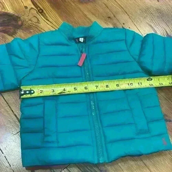 Joules green winter baby puffer coat size 9 - 12 months - Picture 6 of 7